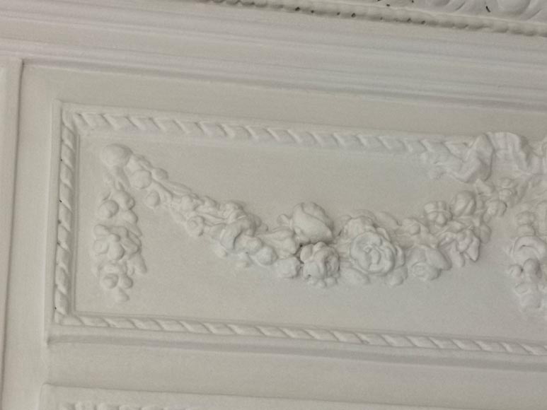 Small Louis XVI style trumeau with a roses crown-2