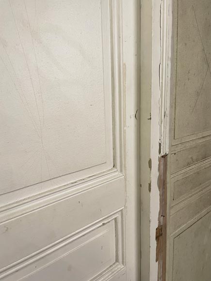 Pair of antique molded doors with frames-5