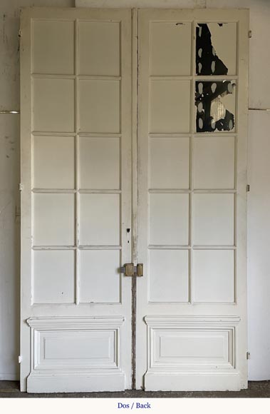 Double door in wood with mirror-7