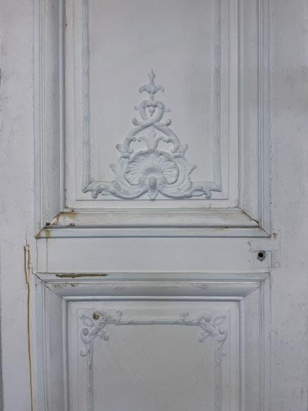 Set of antique Louis XV style double door and two doors-7