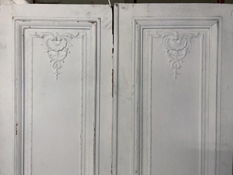 Set of antique Louis XV style double door and two doors-9