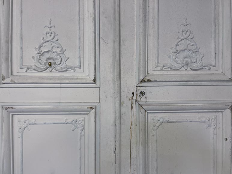 Set of antique Louis XV style double door and two doors-10