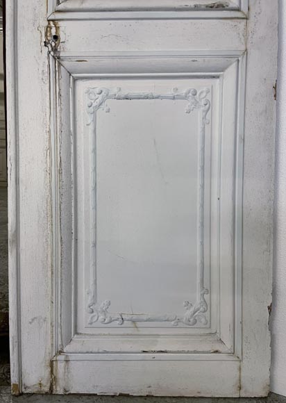 Set of antique Louis XV style double door and two doors-14