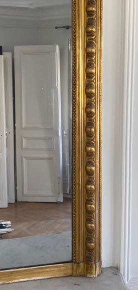 Beautiful Regence trumeau in gilt wood with a shell-3