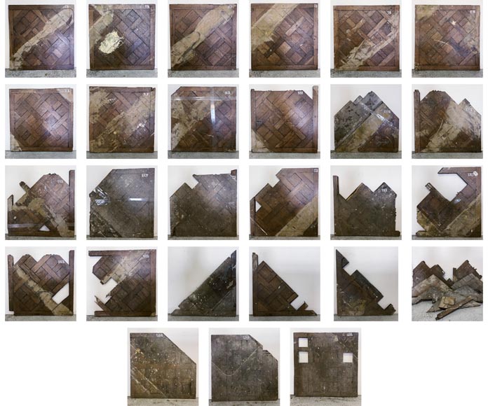 Lot of antique Versailles parquet flooring, 18th century-4