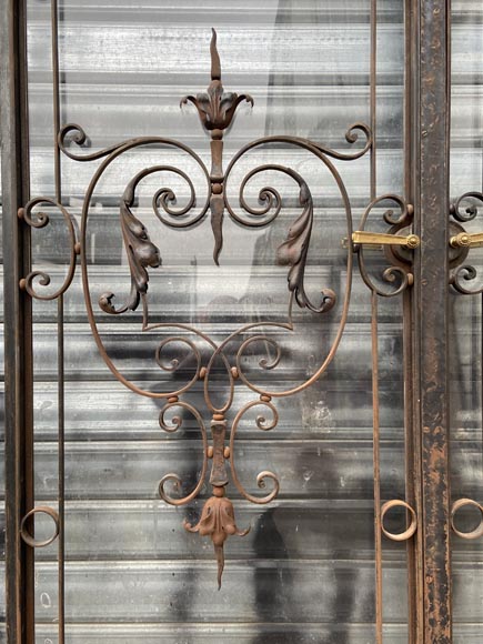 Double cast iron gate, late 19th century-4