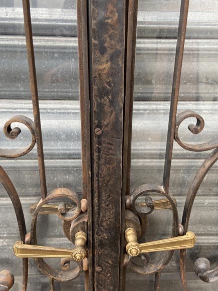 Double cast iron gate, late 19th century-8