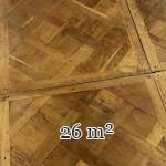 Lot of about 26 m² of 18th century Versailles oak parquet flooring
