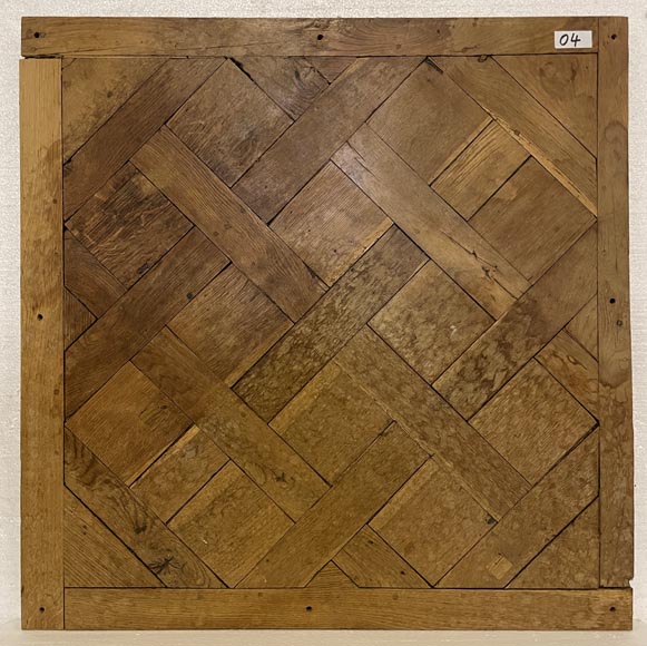 Lot of about 26 m² of 18th century Versailles oak parquet flooring-4