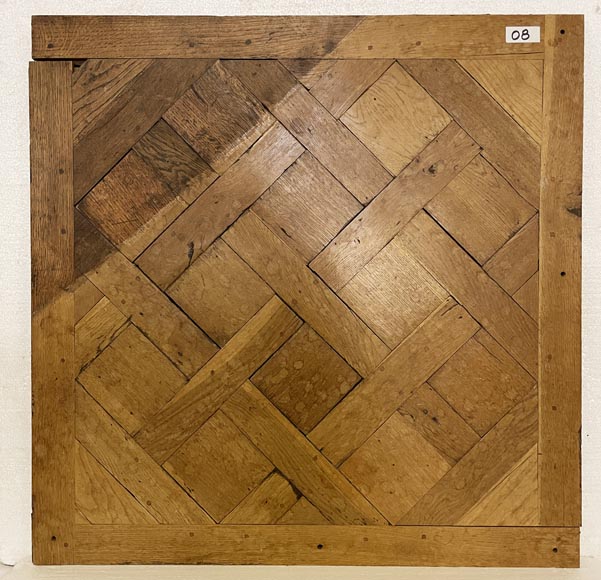 Lot of about 26 m² of 18th century Versailles oak parquet flooring-8