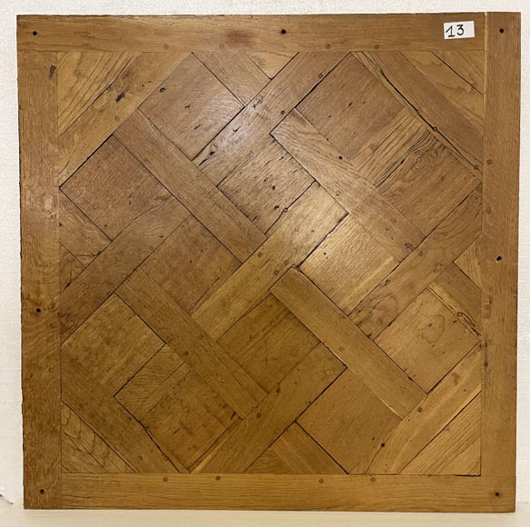 Lot of about 26 m² of 18th century Versailles oak parquet flooring-13