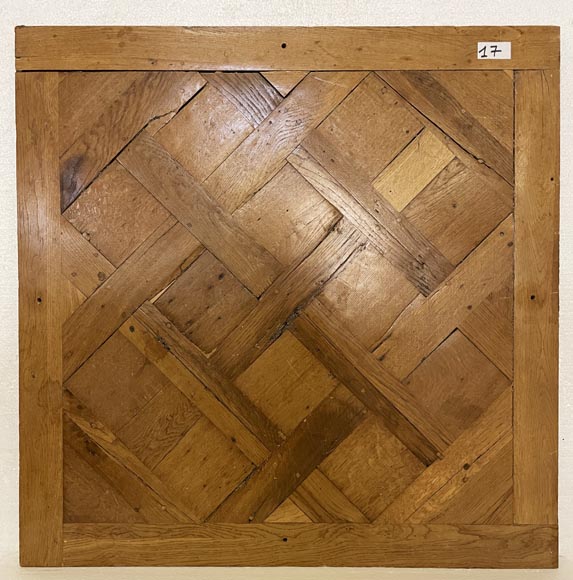 Lot of about 26 m² of 18th century Versailles oak parquet flooring-17