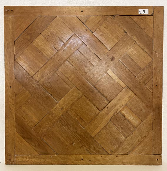Lot of about 26 m² of 18th century Versailles oak parquet flooring-19