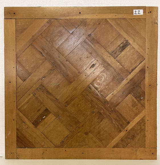 Lot of about 26 m² of 18th century Versailles oak parquet flooring-22