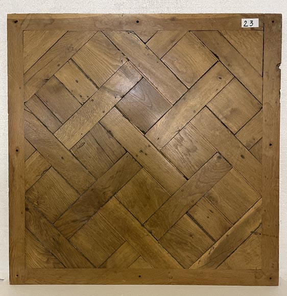Lot of about 26 m² of 18th century Versailles oak parquet flooring-23