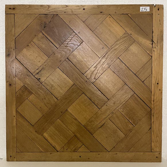Lot of about 26 m² of 18th century Versailles oak parquet flooring-25
