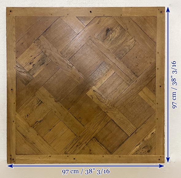 Lot of about 26 m² of 18th century Versailles oak parquet flooring-38
