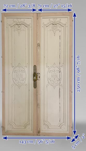 Double French Doors for Interior or Exterior - Dollhouses and More