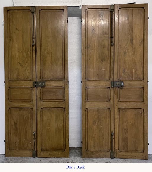 Pair of double oak doors with an Oriental inspiration-8
