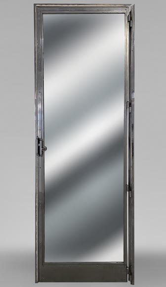 Art Deco metal door with mirrors-0