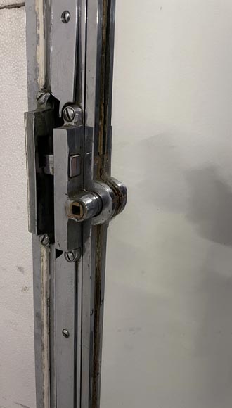Art Deco metal door with mirrors-10