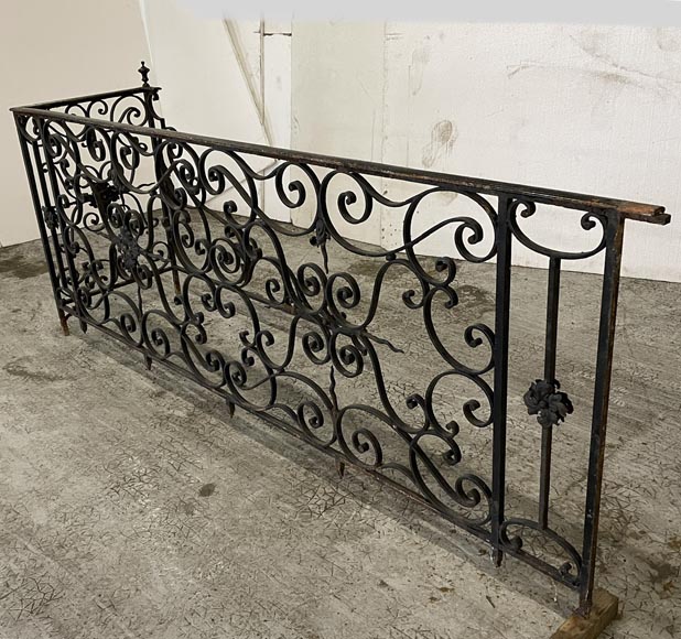 Two wrought iron guardrails, 19th century-3
