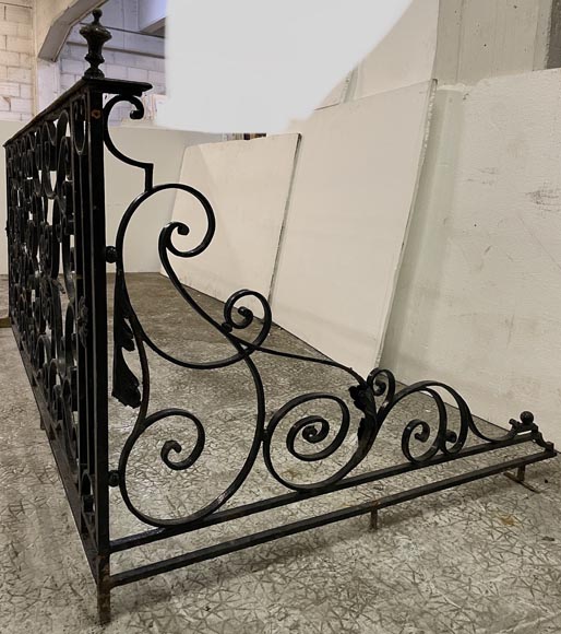 Two wrought iron guardrails, 19th century-7