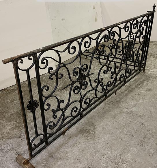 Two wrought iron guardrails, 19th century-8