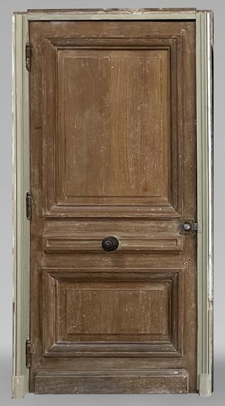 Antique oak door with frame-0