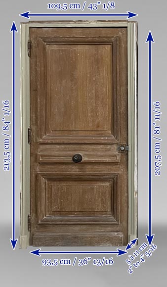 Antique oak door with frame-6