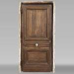 Antique oak door with frame