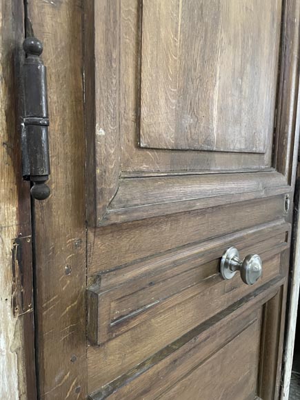 Antique oak door with frame-1