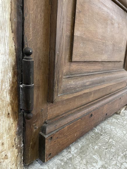 Antique oak door with frame-2