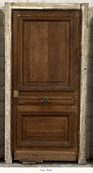 Antique oak door with frame-3