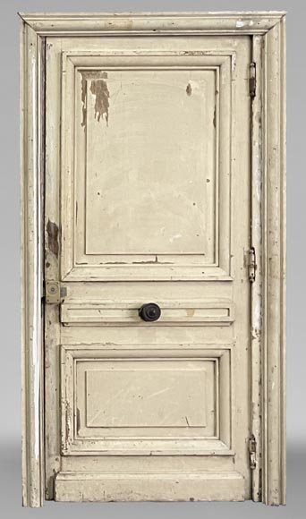  Antique oak door with frame-0