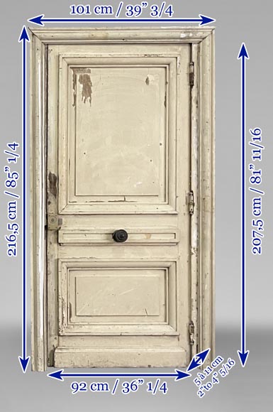  Antique oak door with frame-6