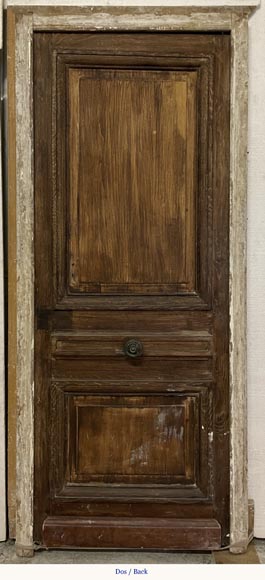 Antique oak door with frame-3