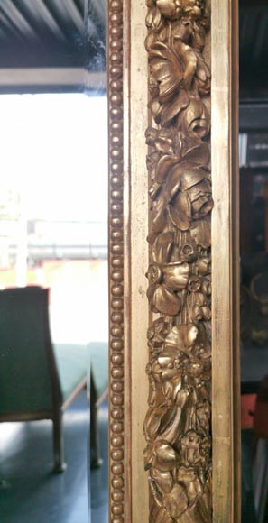 Important Napoleon III trumeau with a rich decoration composed of putti-5
