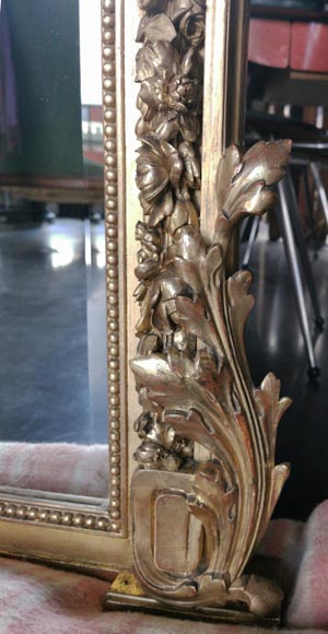 Important Napoleon III trumeau with a rich decoration composed of putti-7