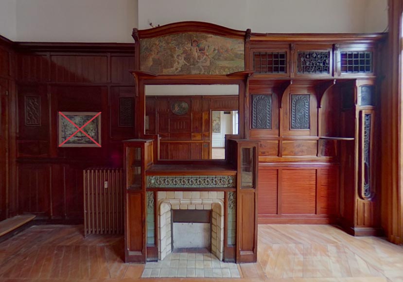 Architecture d'Intérieur et Décoration Art & Craft paneled room from the private mansion of the architect