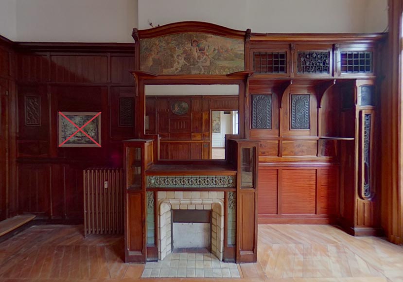 Art & Craft paneled room from the private mansion of the architect Henry GUEDY, 1912-1913-0