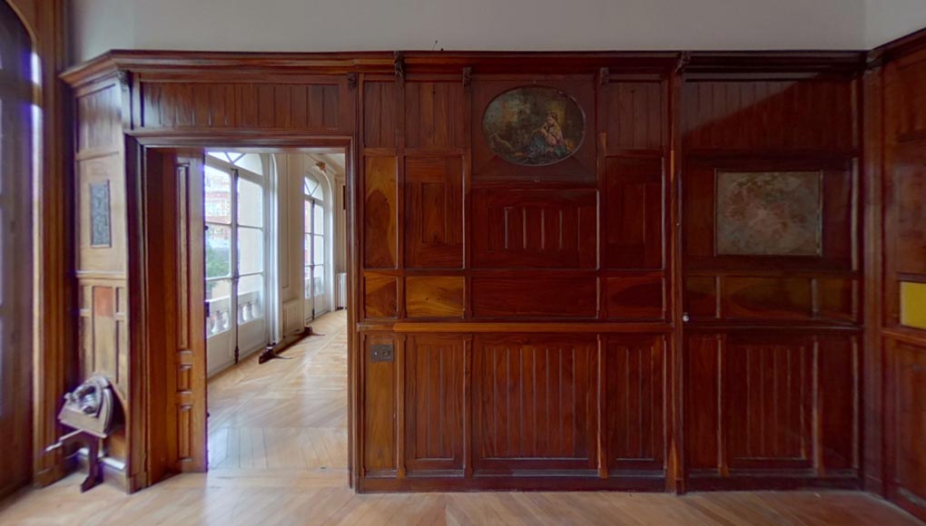 Art & Craft paneled room from the private mansion of the architect Henry GUEDY, 1912-1913-22