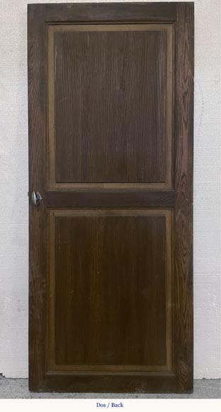 Small walnutt wood sculpted door with diamond decoration-5