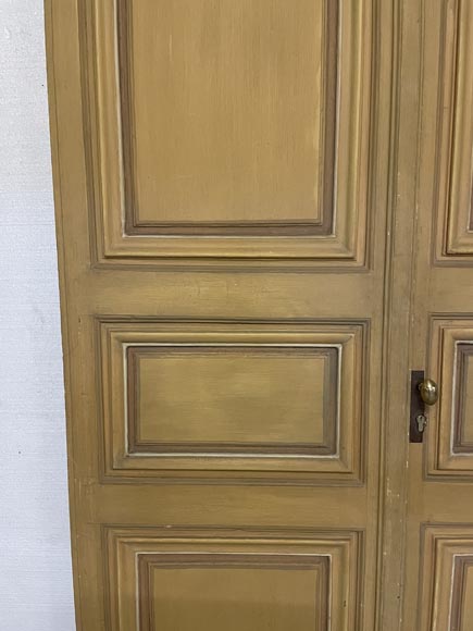 Double paneled door in wood-2
