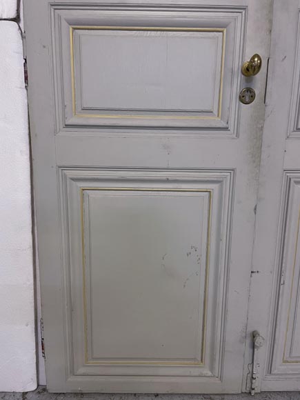 Double paneled door in wood-4