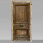 Antique oak door with its frame