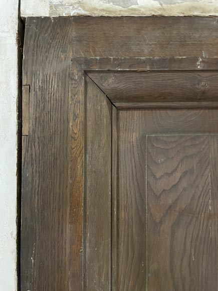 Antique oak door with its frame-3