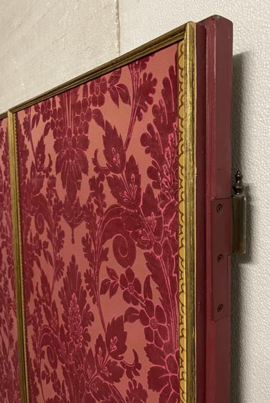 Paneled room with velvet and Cordove leather decoration, 19th century-9