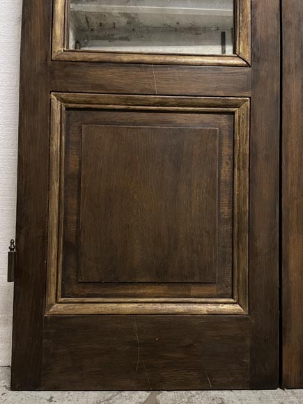 Paneled room with velvet and Cordove leather decoration, 19th century-13