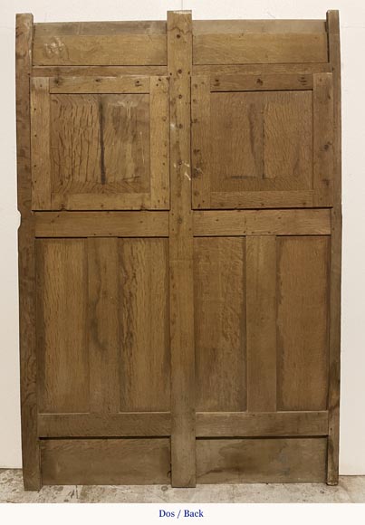 Elements of paneled room foundations in oak in Neo-Renaissance style-7
